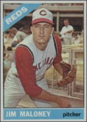 1966 Topps Baseball Cards      140     Jim Maloney